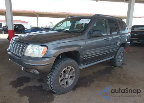 2002 Jeep Grand Cherokee Overland z USA, uszkodzony, nr VIN 1J8GW68JX2C104082